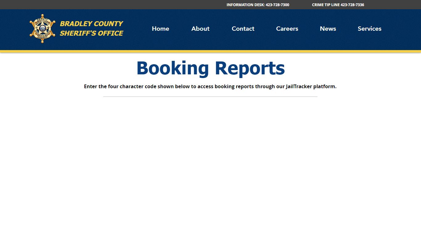 Booking Reports | BradleyCountySheriff - BCSO